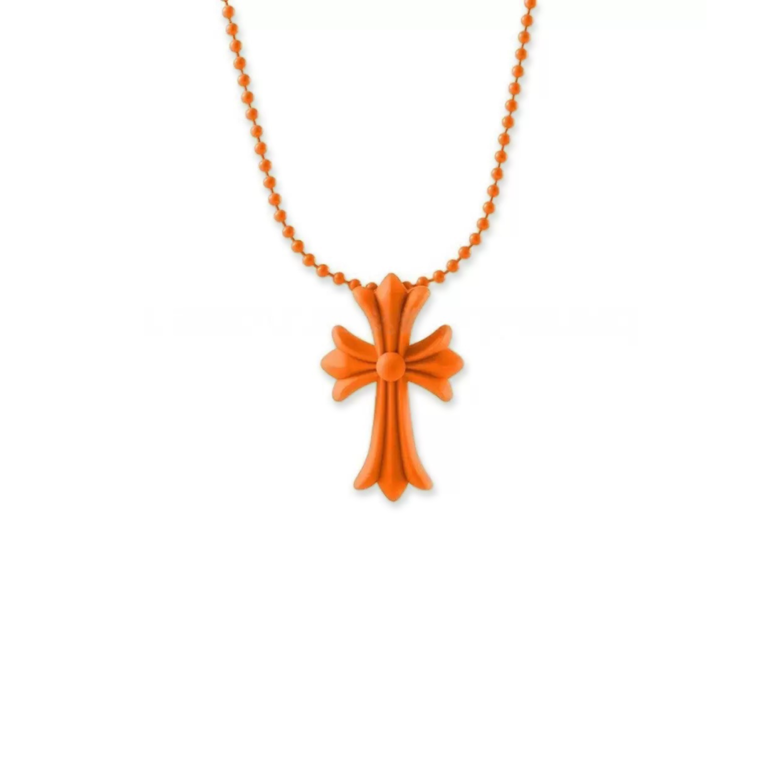 CHROME HEARTS SILICONE CROSS NECKLACE